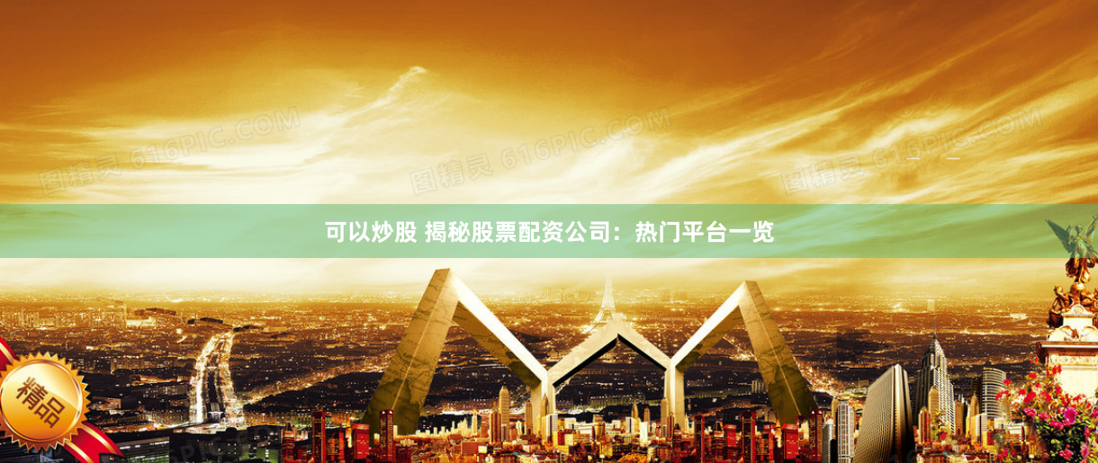 可以炒股 揭秘股票配资公司：热门平台一览