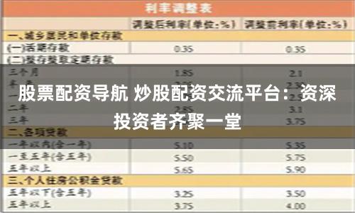 股票配资导航 炒股配资交流平台:资深投资者齐聚一堂